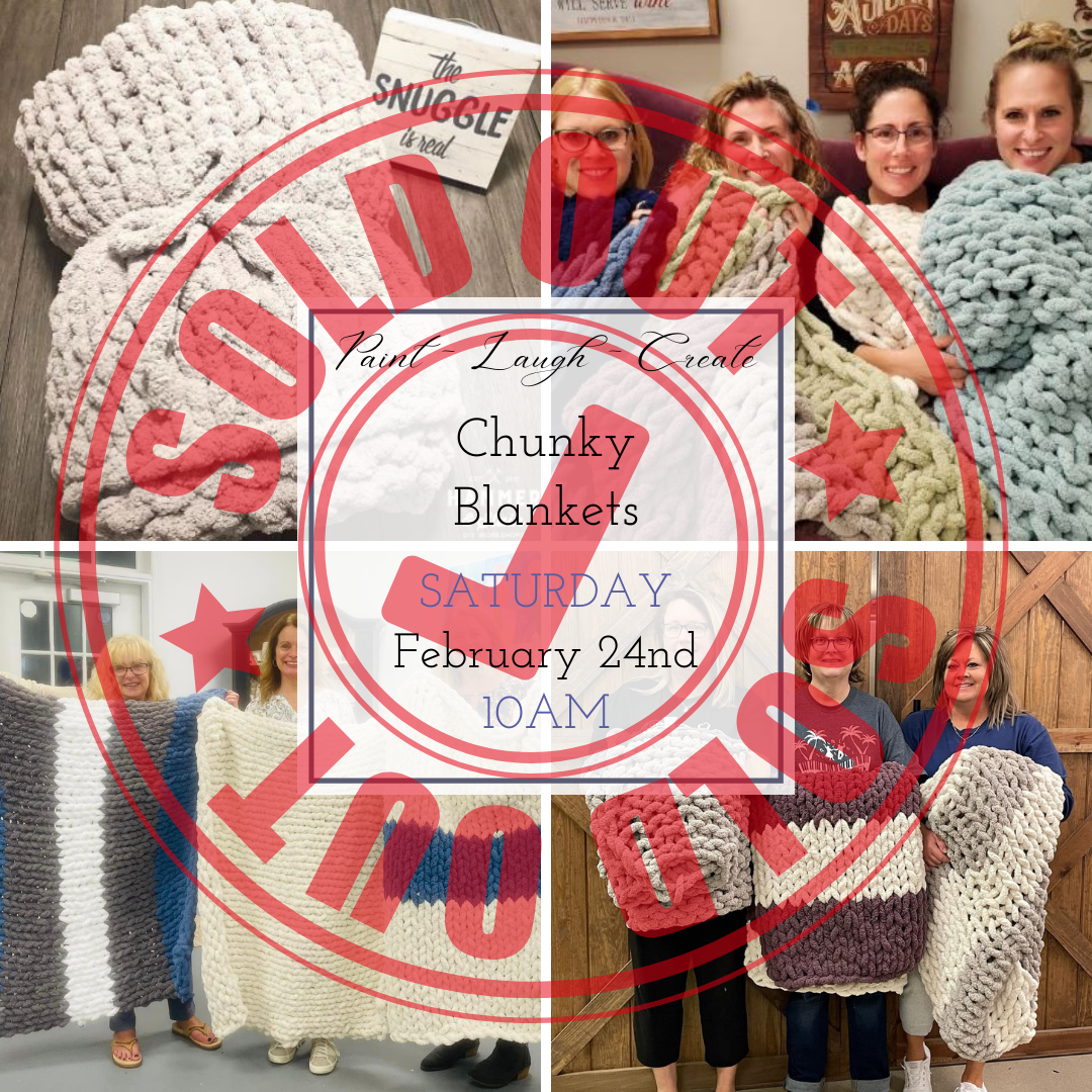 2/24/24 Chunky Knit Blankets with Jean - $95