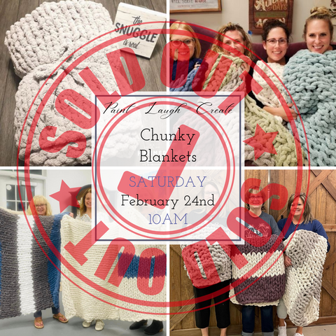 2/24/24 Chunky Knit Blankets with Jean - $95